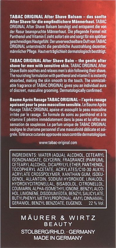 Tabac Original aftershavebalsem - for men - 75 ml