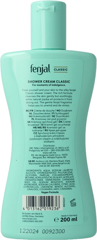 Fenjal douchecrème - Classic - 200 ml