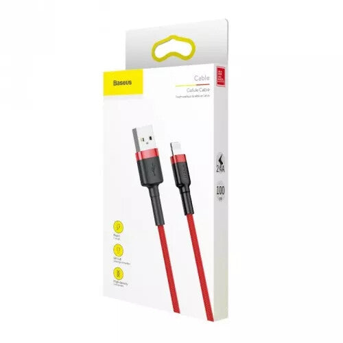 Baseus USB naar Lightning Kabel - 0.5 meter - Rood