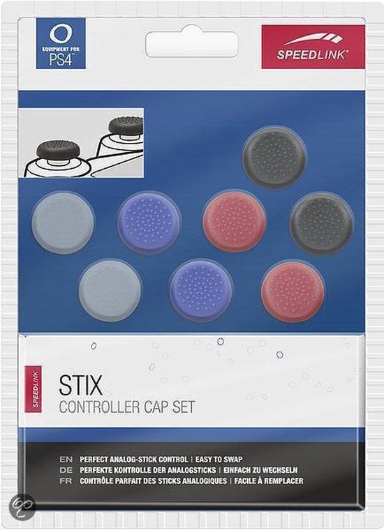 Speedlink STIX controller cap set - geschikt voor PS5/PS4/Switch - verwisselbaar - 4 kleuren
