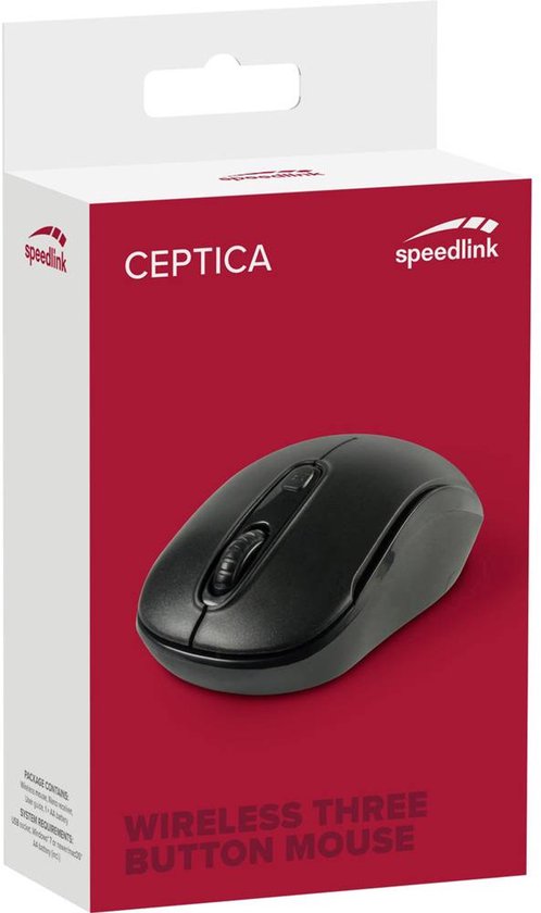 Speedlink CEPTICA muis - draadloos symmetrisch - USB - Zwart
