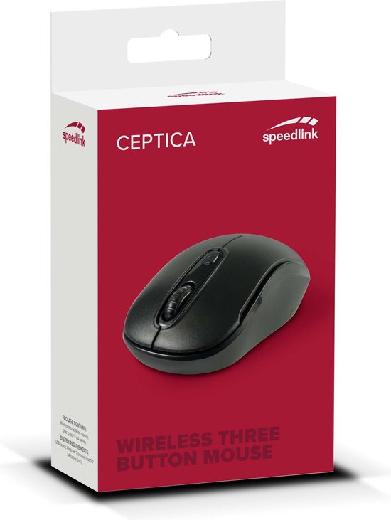 Speedlink CEPTICA muis - draadloos symmetrisch - USB - Zwart