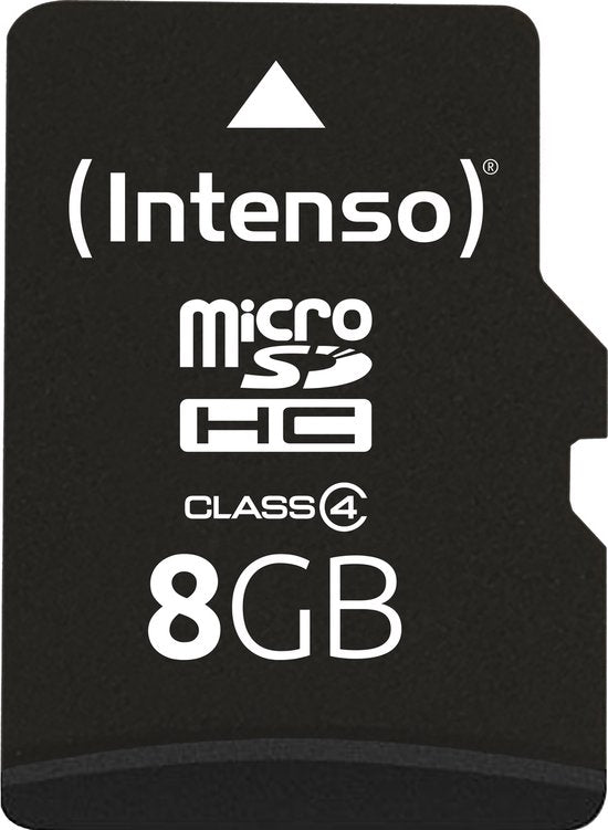 Intenso microSD geheugenkaart - class 4 - 8 GB - met SD-adapter