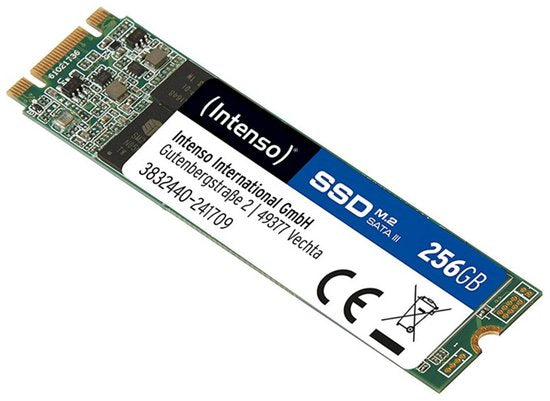Intenso M.2 SSD - SATA III 2280 - 256 GB - 550 MB/s