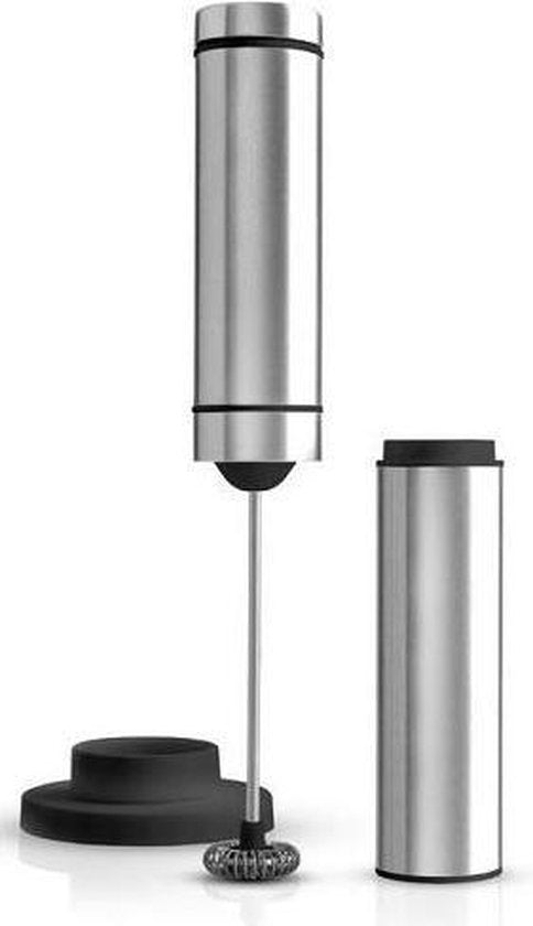 AdHoc Rapido melkopschuimer - elektrisch - batterijgevoed - 12.000 rpm - RVS/Grijs