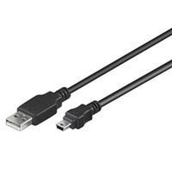Wentronic USB-kabel - USB 2.0 A male naar USB 2.0 mini male - 1,8 meter