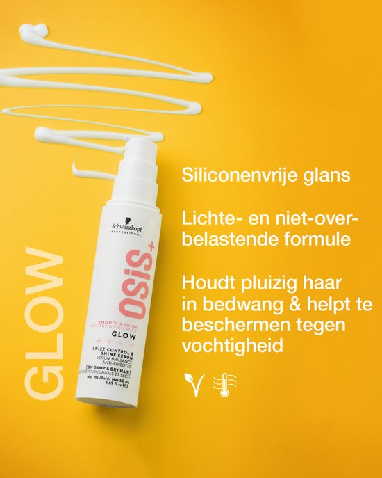 Schwarzkopf OSiS+ Smooth & Shine Glow serum - frizz control & shine - 50 ml