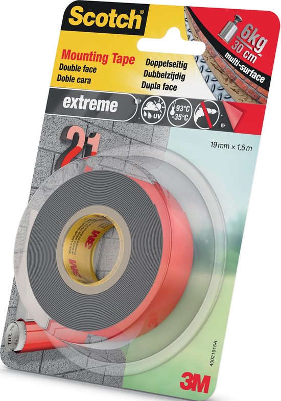 Scotch montagetape - mirror - 5 m × 19 mm