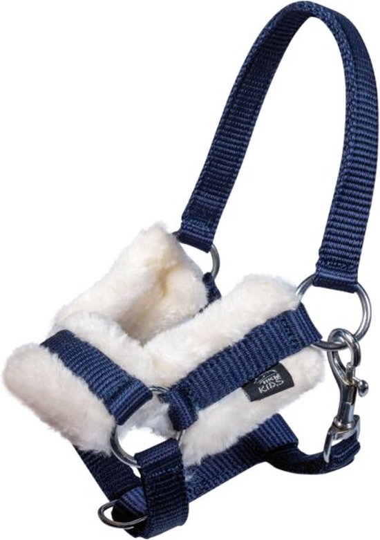 HKM halster en halstertouw - stokpaard hobby horsing - Navy