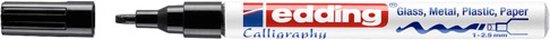 Edding 753/5 S glanslakmarker set van 5 - kalligrafie punt 1-2,5 mm - assorti