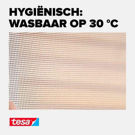 tesa Insect Stop H&L raamhor - klittenband op maat te snijden zonder boren - 150×180 cm - Wit