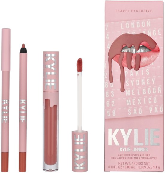 Kylie Jenner Kylie Matte liquid lipstick & lip liner set - #354 - 3 ml + 1,1 g