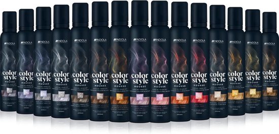 Indola Color Style Mousse haarmousse - Middel Blond - 200 ml