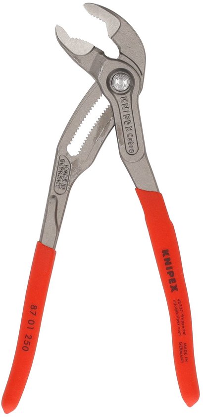 Knipex 87 01 250 waterpomptang Cobra - gepolijst - 250 mm