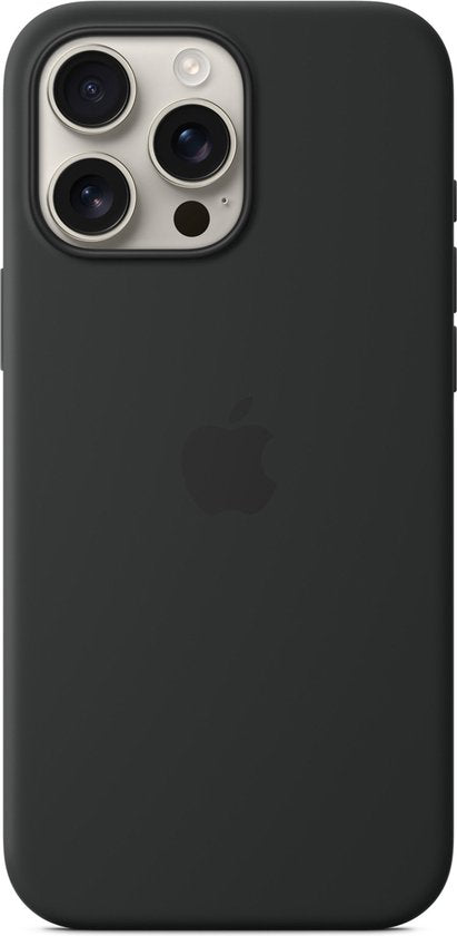 Apple siliconen hoesje - iPhone 16 Pro Max - MagSafe - Zwart