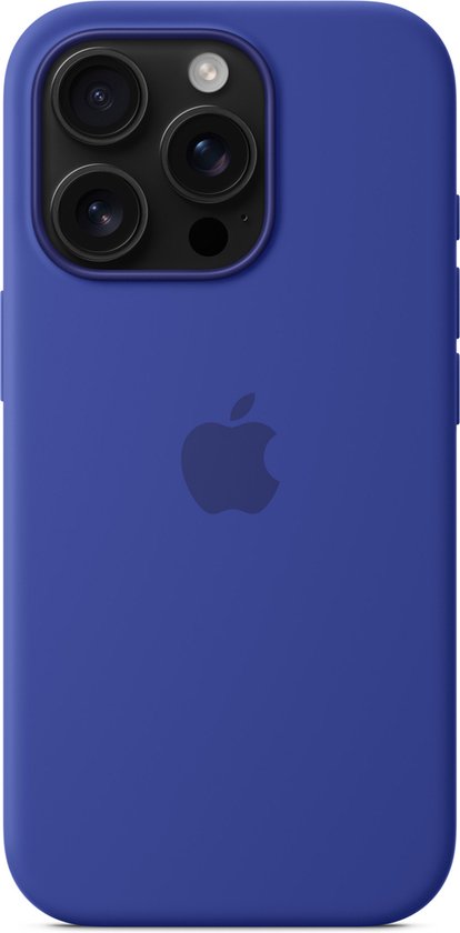 Apple Silicone Backcover MagSafe voor de Apple iPhone 16 Pro - Ultramarine