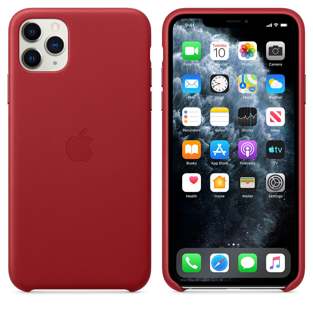 Apple iPhone 11 Pro Max Leather Case - (PRODUCT)RED