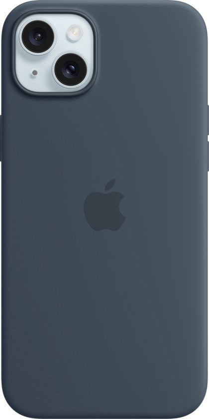 Apple siliconen hoesje - iPhone 15 Plus MagSafe - Storm Blue