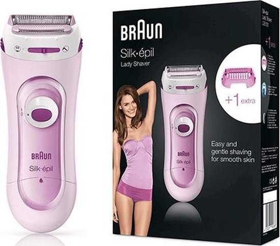 Braun Silk-épil shaver - electric with trimmer system cordless - Pink
