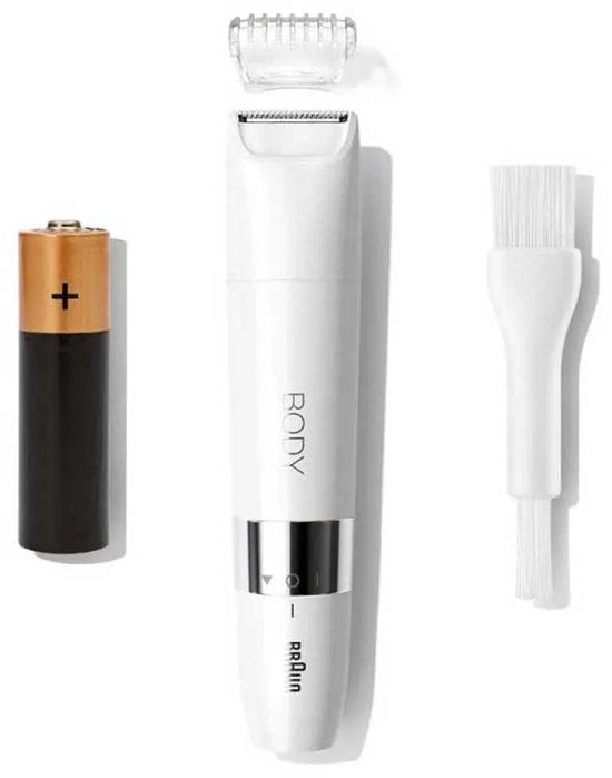 Braun Body BS1000 mini trimmer - elektrische ontharing voor vrouwen en mannen - Wit