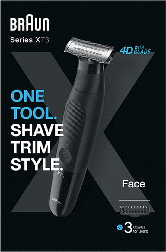 Braun Series X hybride trimmer - XT3100 - Zwart
