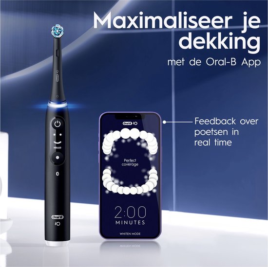 Oral-B iO 6 elektrische tandenborstel - set van 2 - Zwart en roze