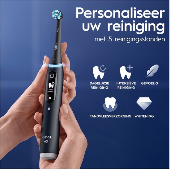 Oral-B iO 6 elektrische tandenborstel - set van 2 - Zwart en roze