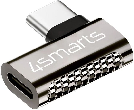 4smarts USB-C adapter set van 4 - 100W 5A haakse hoek