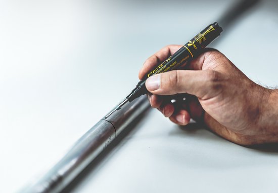 Pica markeerstift 150/46 - voor diepe gaten - permanent - Zwart