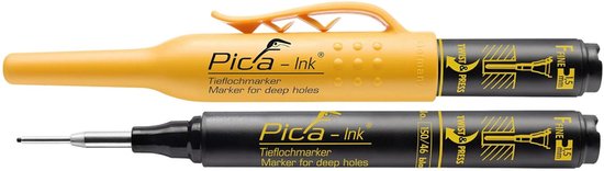 Pica markeerstift 150/46 - voor diepe gaten - permanent - Zwart