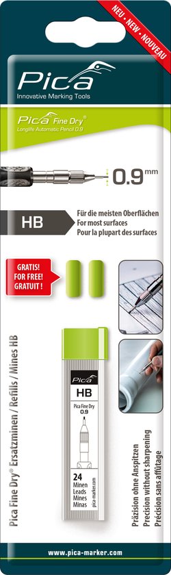 Pica Fine Dry navulling - 0,9 mm - voor 7070 markeerpotlood