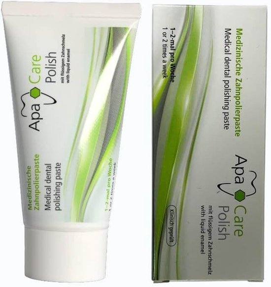 ApaCare Polish polijstpasta - tandverzorging - verwijdert verkleuringen - 20 ml