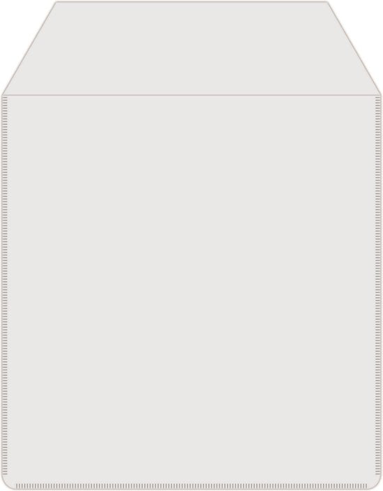 MediaRange CD/DVD hoesjes - plastic met venster - plakstrip - 50 stuks