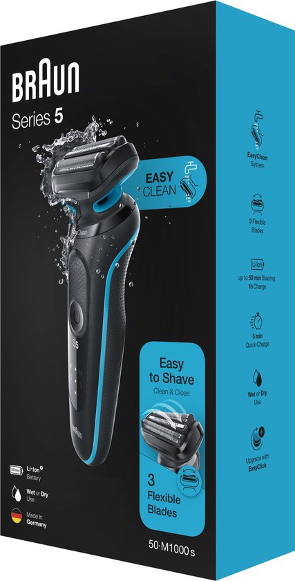 Braun Series 3 300s shaver - 3-flex head - wet & dry
