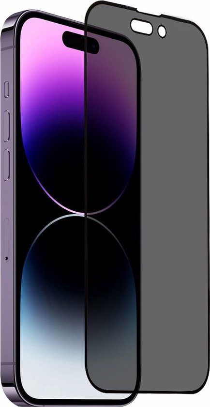 NuGlas iPhone 14 Pro Max screenprotector - 5D privacy glas