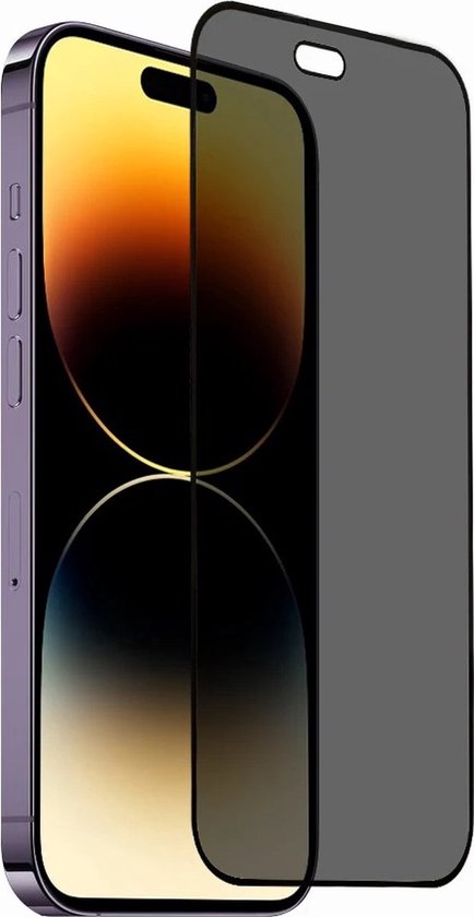 Nuglas Premium Privacy Screenprotector Voor iPhone 14 Pro - Tempered Privacy Glass 5D