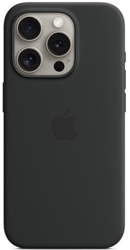 Apple iPhone 15 Pro Max hoesje - silicone MagSafe - zwart