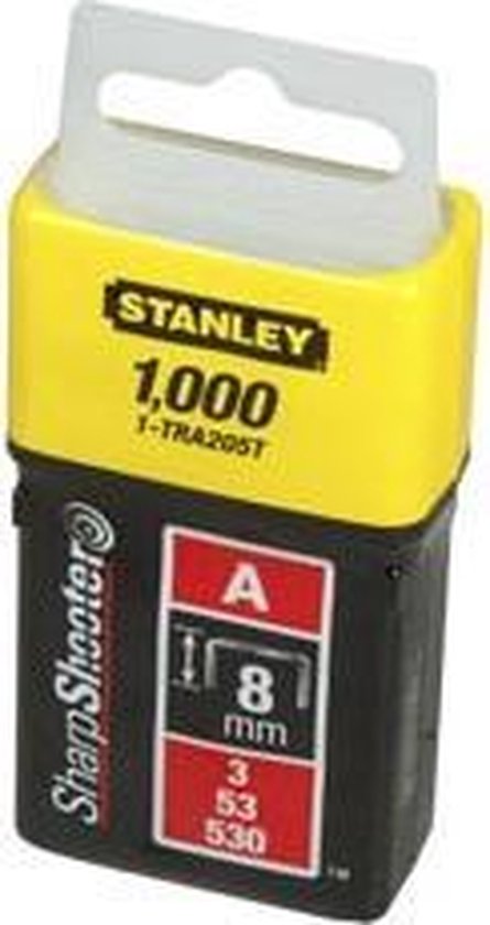 Stanley staples - type A 6 mm - 1,000 pieces