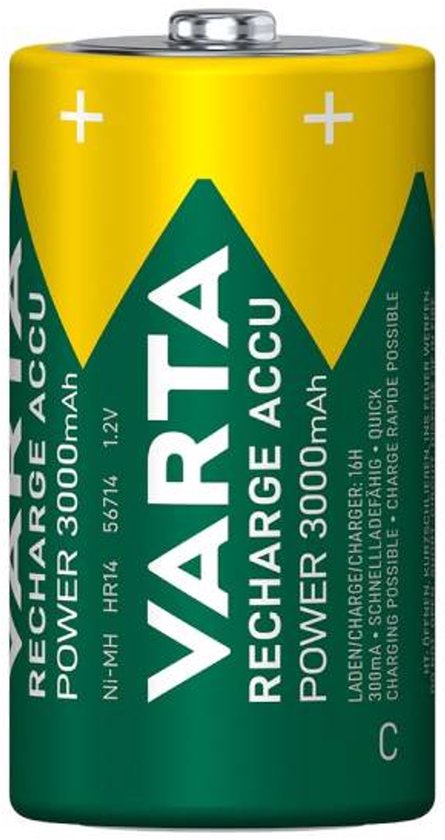 Varta batteries - rechargeable NiMH C/LR14