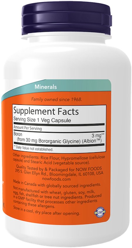 Boron capsules - 3 mg - 100 stuks