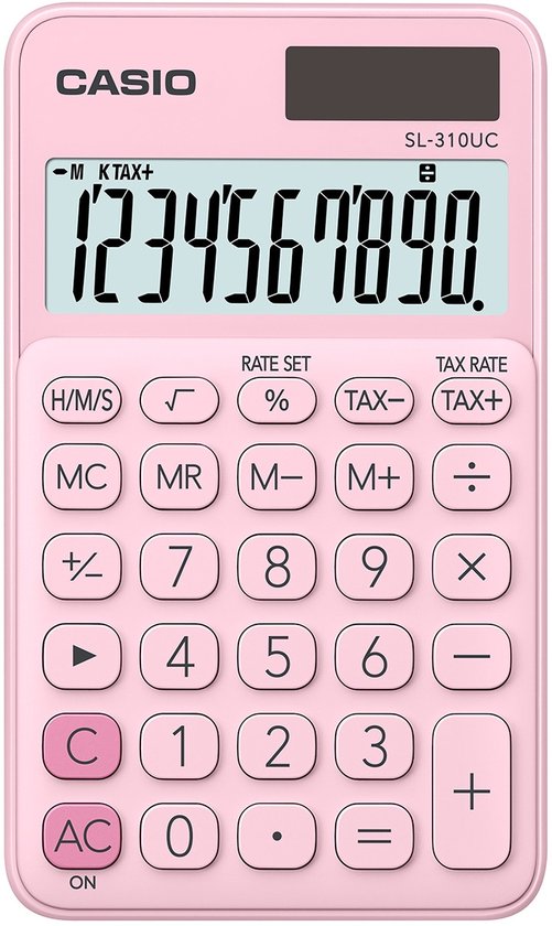 Casio SL-310UC rekenmachine - Pink