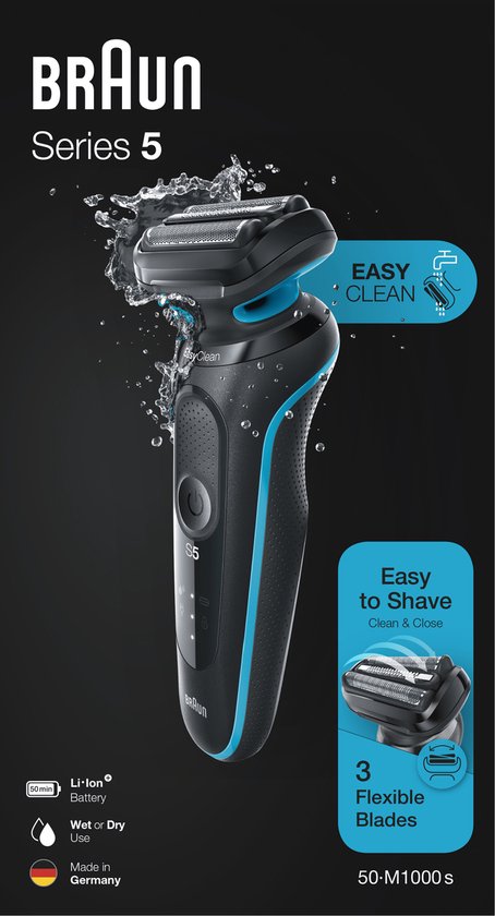 Braun Series 3 300s shaver - 3-flex head - wet & dry