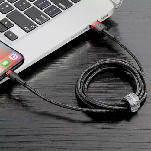 Baseus USB naar Lightning Kabel - 0.5 meter - Zwart