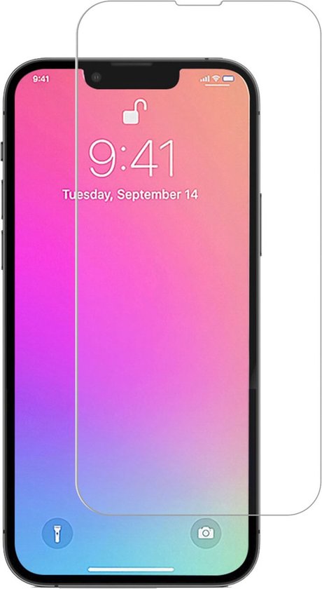 NuGlas Premium Screenprotector Voor iPhone 16e/14/13/13 Pro - Tempered Glass 2.5D
