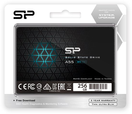 Silicon Power SSD - Ace A55 - 256 GB - 2,5 inch - SATA III - 3D NAND