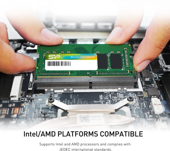 Silicon Power laptopgeheugen - DDR4 8 GB - 2666 MHz CL19 - SODIMM - SP008GBSFU266X02