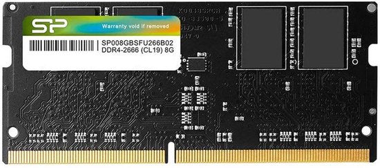 Silicon Power laptopgeheugen - DDR4 8 GB - 2666 MHz CL19 - SODIMM - SP008GBSFU266X02