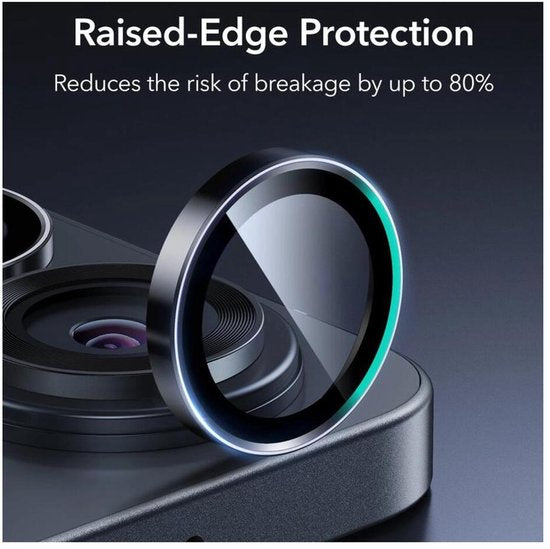 ESR Armorite camera lens protector - geschikt voor Samsung Galaxy S26 Ultra - 9H tempered glass - hoesjevriendelijk - Zwart