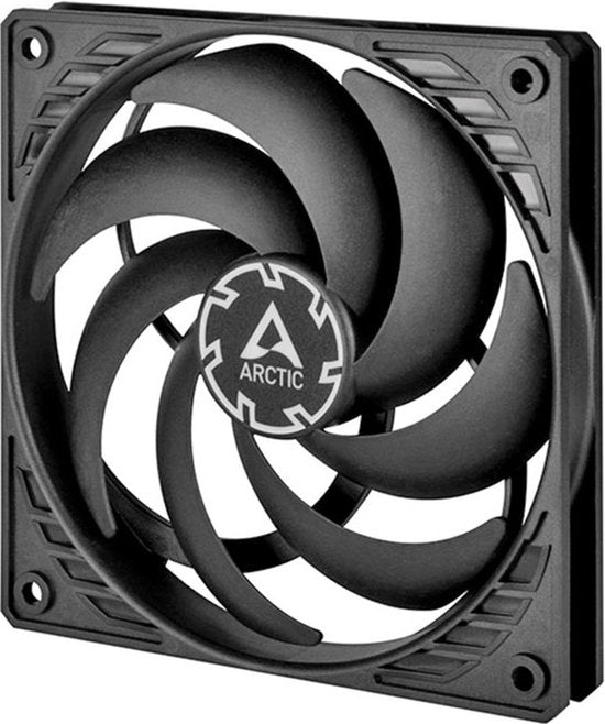 Arctic P12 Slim PWM PST ventilator - 120 mm FDB 4-pin - 300-2100 rpm 0 dB modus - Zwart