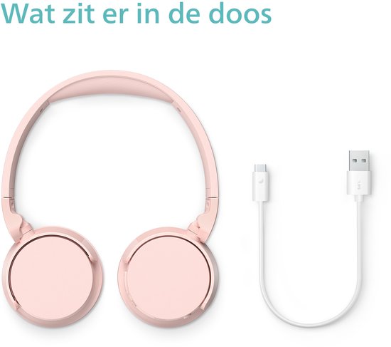 Philips TAH4209PK/00 koptelefoon - 4000 series - draadloos bluetooth on-ear - Roze